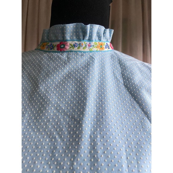 Vintage Prairie Dress, Ruffled teired, Ribbon Trim, Cottage Core - Picture 4 of 8